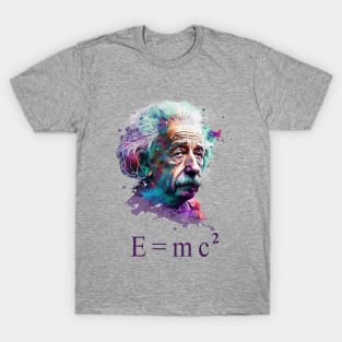 Albert Einstein E=mc2 design, T-Shirt